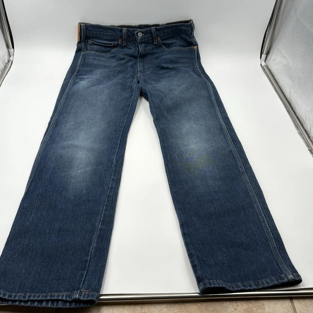 Levi's Strong Jeans Mens 34x34 Blue Western Fit Straight Leg Stretch 37681-0030